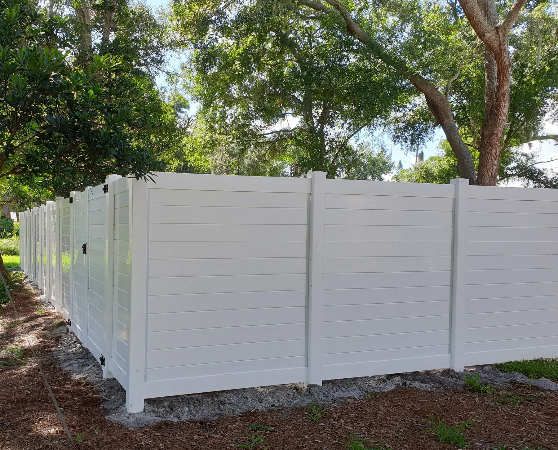 High White Privacy Fence