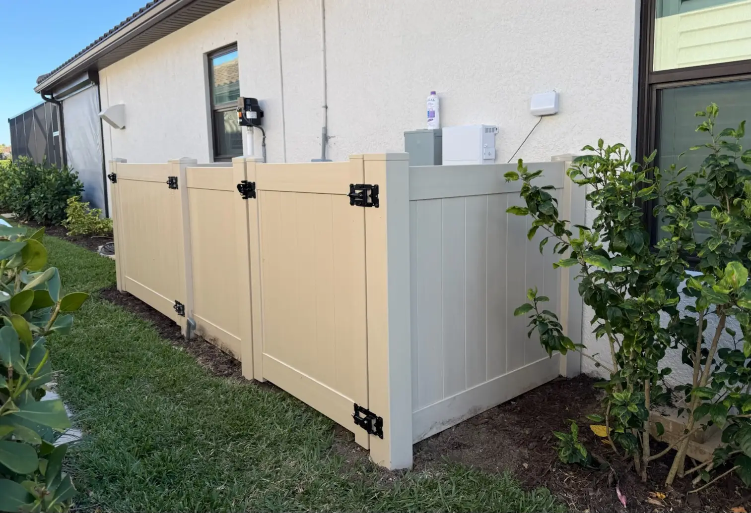 White Vinyl Fence
